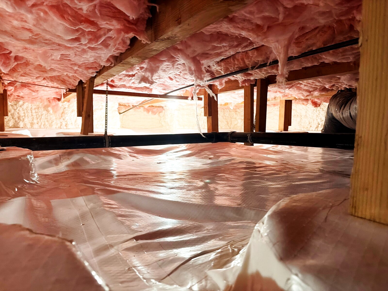 Aging crawl space ready for a refresh